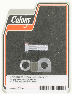 KICK START PEDAL MOUNTING KIT CHROME PLATED